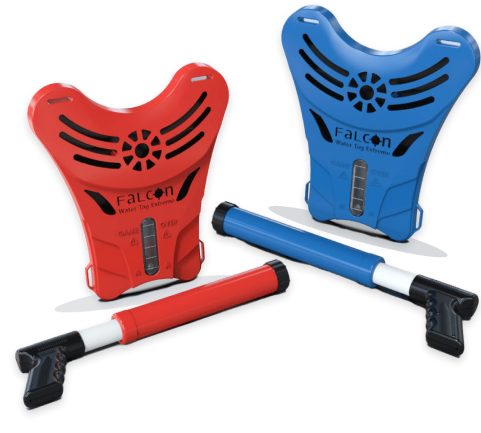 Red & Blue Vests & launchers – New Model